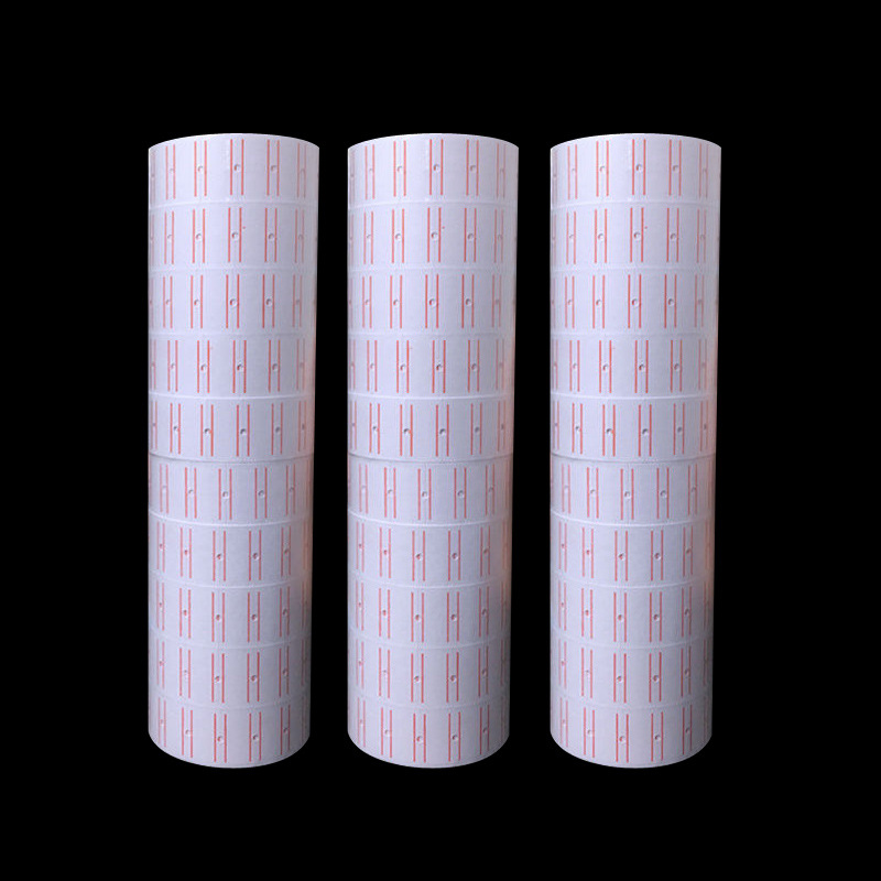 Adhesive Sticker Price-Printing Paper Single Row Tagboard Wholesale White Supermarket Code Printing Paper Goods Stick Label