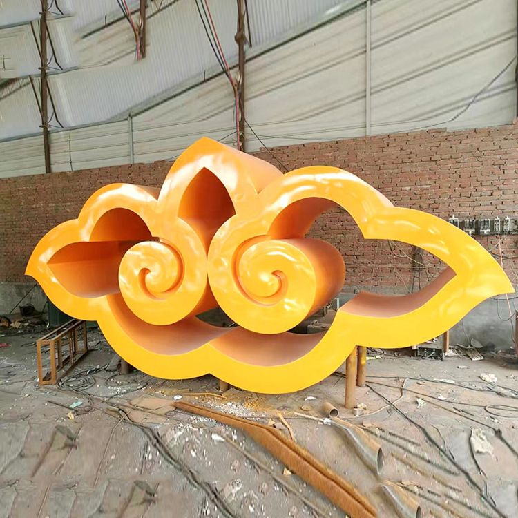 玻璃钢云朵造型雕塑软装家具装饰摆件户外白云雕塑景观小品定制