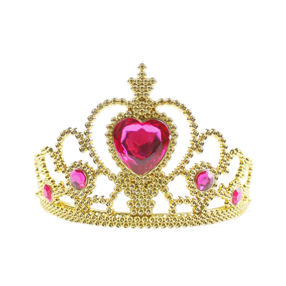 厂家直销生日皇冠头饰 冰雪奇缘艾莎公主同款发饰 儿童塑料王冠