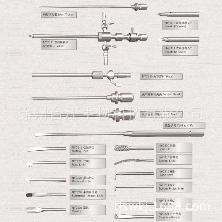 现货供应骨科内窥镜关节镜成套手术器械关节镜关节钳半月板兰钳