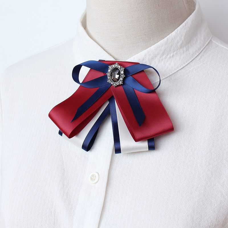 一菲职业领花头花银行酒店职员白领女领结带韩版商务服饰品蝴蝶结