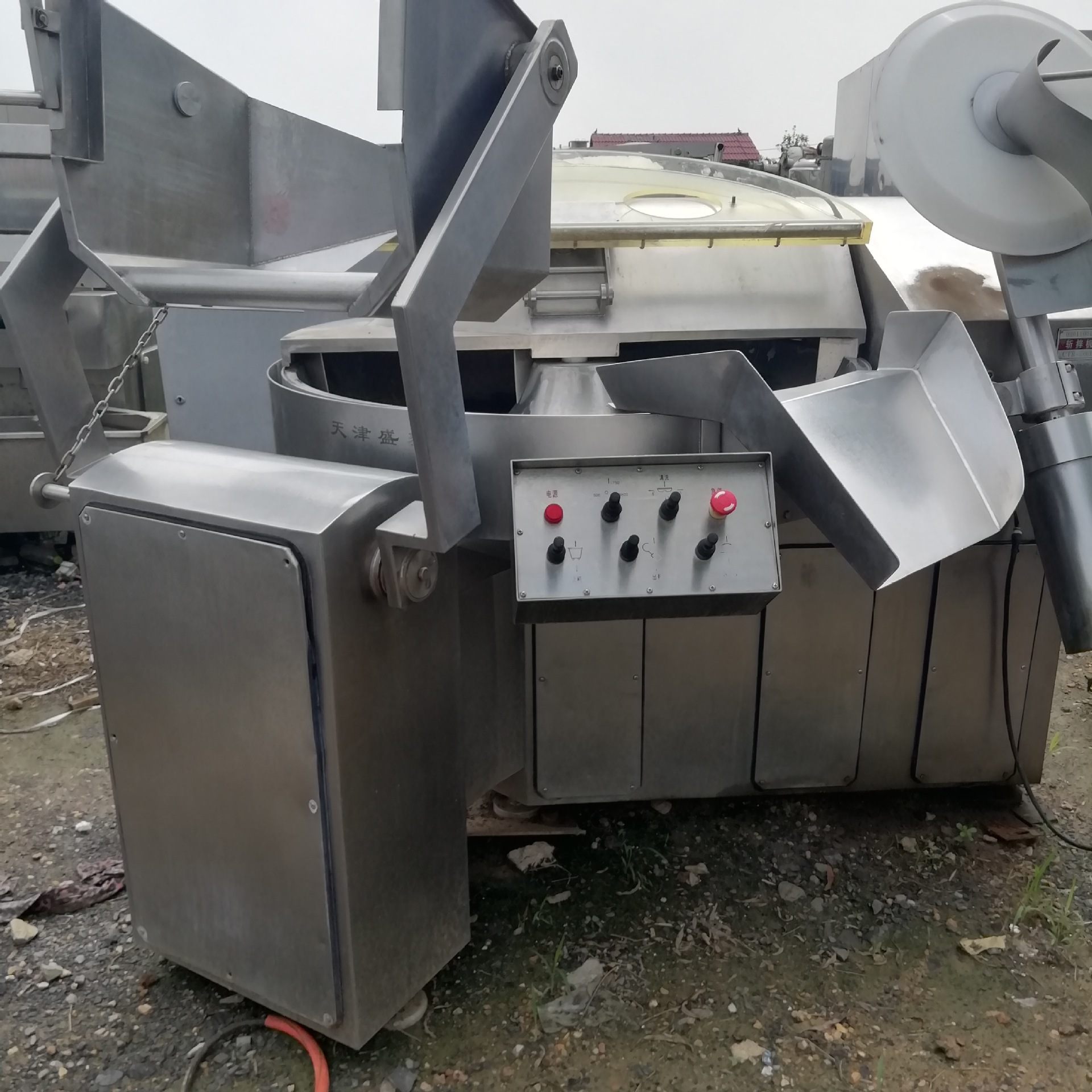 二手斩拌机盛泰zb200l型斩拌机 300绞肉机变频调速斩拌机滚揉机