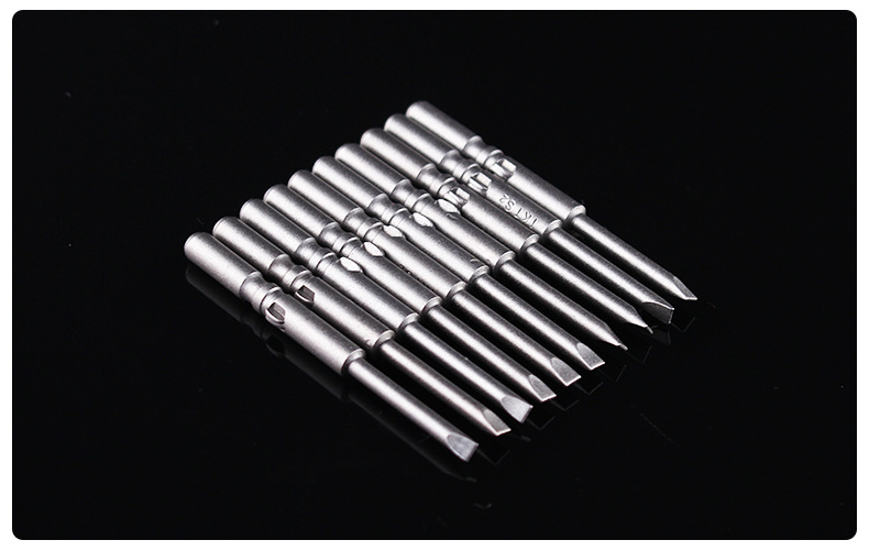 厂家供应 电动螺丝刀一字批头 s2电批一字刀头