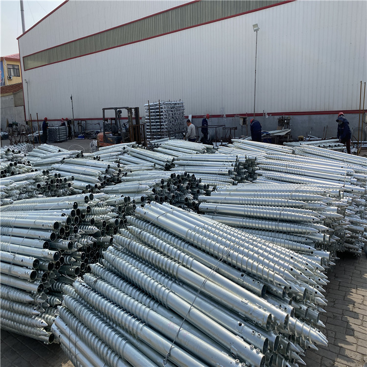 螺旋地桩地钉光伏电站采用地钉厂家量产热镀锌表面处理地桩