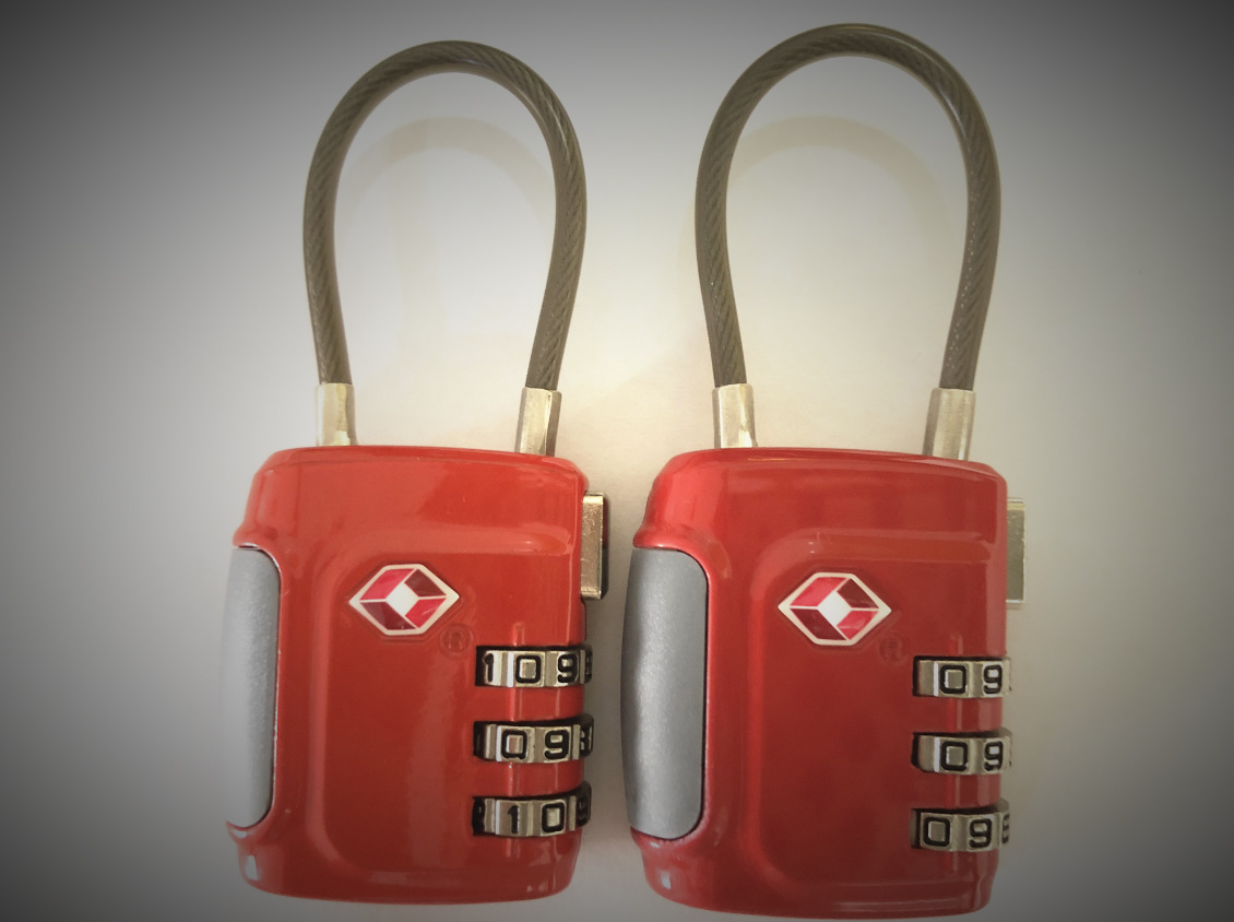 高品质锌合金海关密码锁cable箱包挂锁tsa海关安检锁