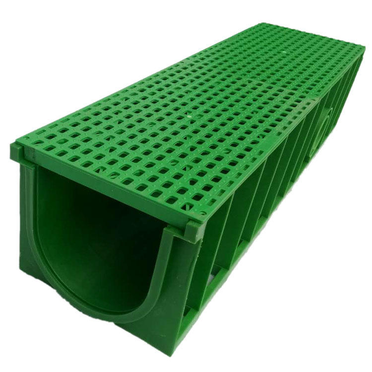 hdpe u型塑料pe排水沟 规格齐全广场公园下水道排水系统 市政园林