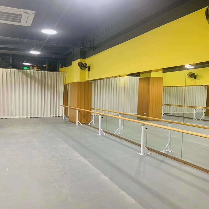 厂家供应舞蹈室固定把杆压腿架 舞蹈把杆壁挂式可升降舞蹈房把杆