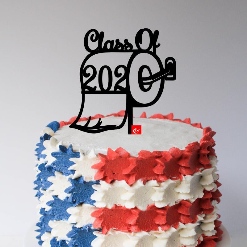 quarantined病毒派对蛋糕装饰插牌套装美国独立日装饰派对拉旗