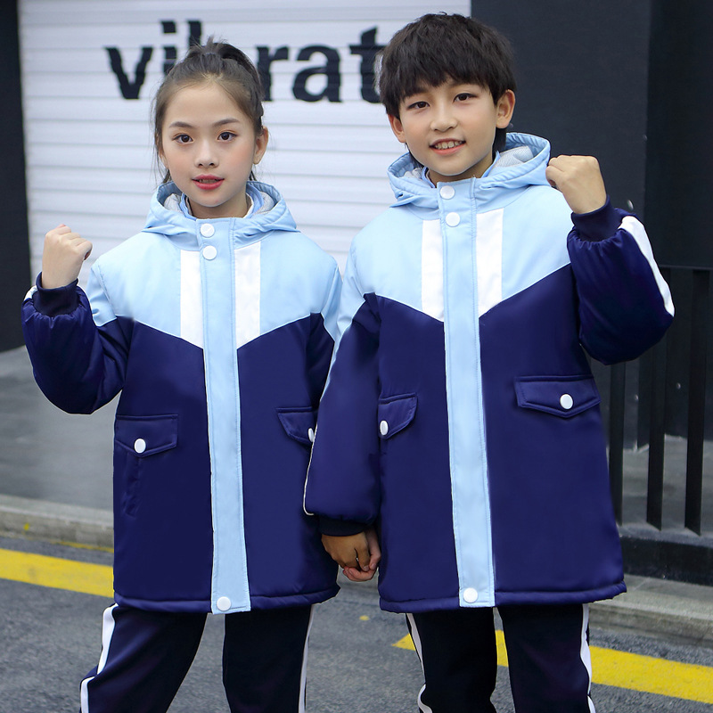 幼儿园园服小学生校服秋冬季加厚棉衣运动套装学院班服休闲运动装