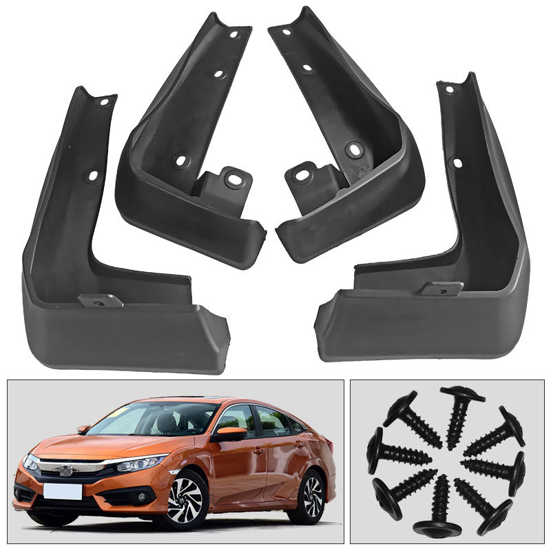 适用于16款本田思域honda civic汽车轮胎挡泥板外贸跨境挡泥皮瓦