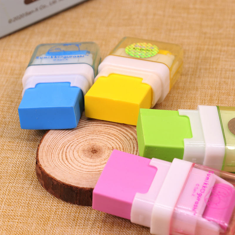 角落家族橡皮团子生物橡皮擦可爱创意滚轮环保橡皮小学生文具用品