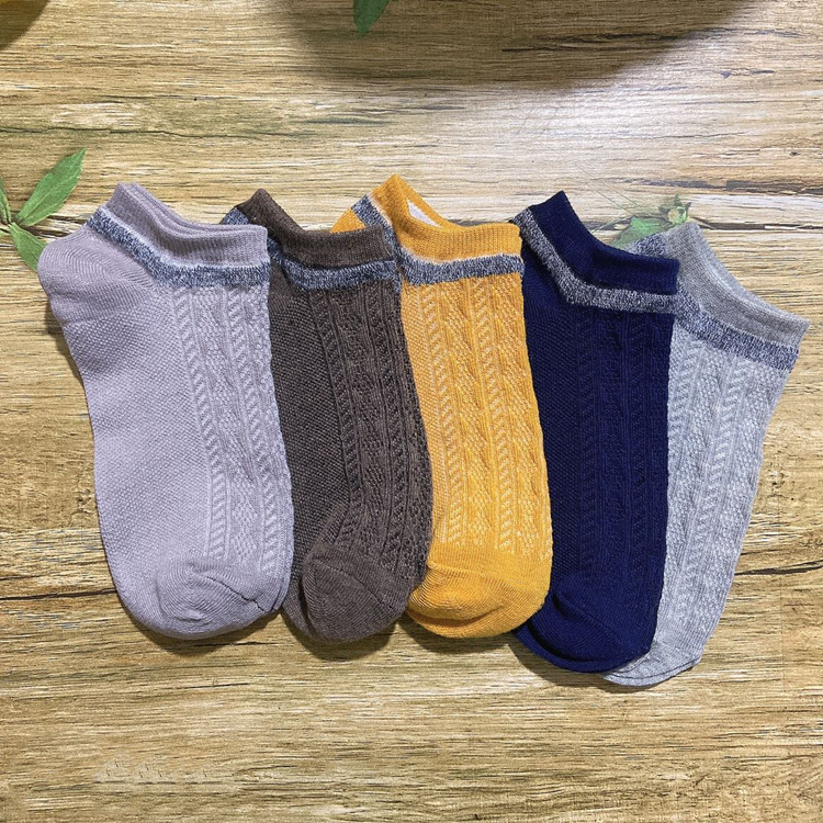 Boat Socks Men's Retro Ethnic Style Thick Needle Socks Japanese Harajuku Double Needle Socks Sweat-Absorbent Breathable Stall Socks Wholesale