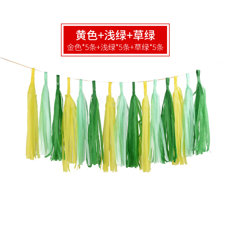 Creative Style Internet Celebrity Isn20 Pack Fancy Paper Tassel Suit Wedding Birthday Party Supplies Decorative Paper Tassel