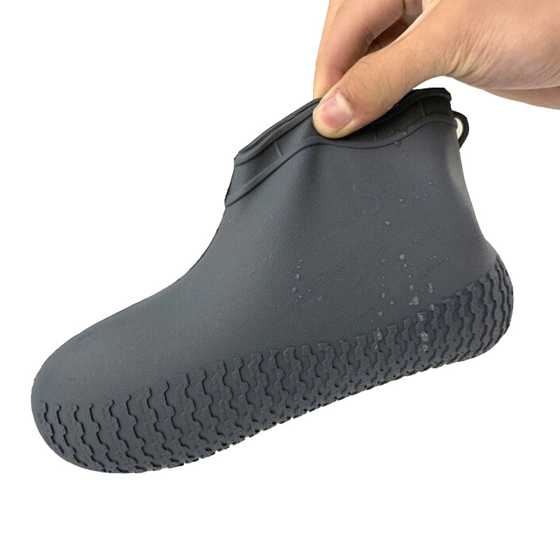 橡胶雨鞋套比硅胶防滑耐穿防水防脏污成人男女脚套中短筒水鞋