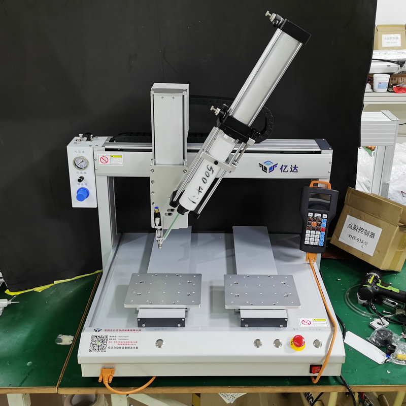 ab硅胶全自动点胶机400ml 单头双工位热熔胶uv胶智能打胶灌胶机