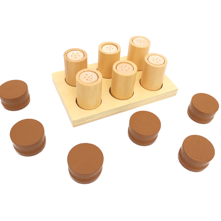 厂家直销蒙台蒙特梭利儿童专业版嗅觉筒幼儿园早教蒙氏感官类教具
