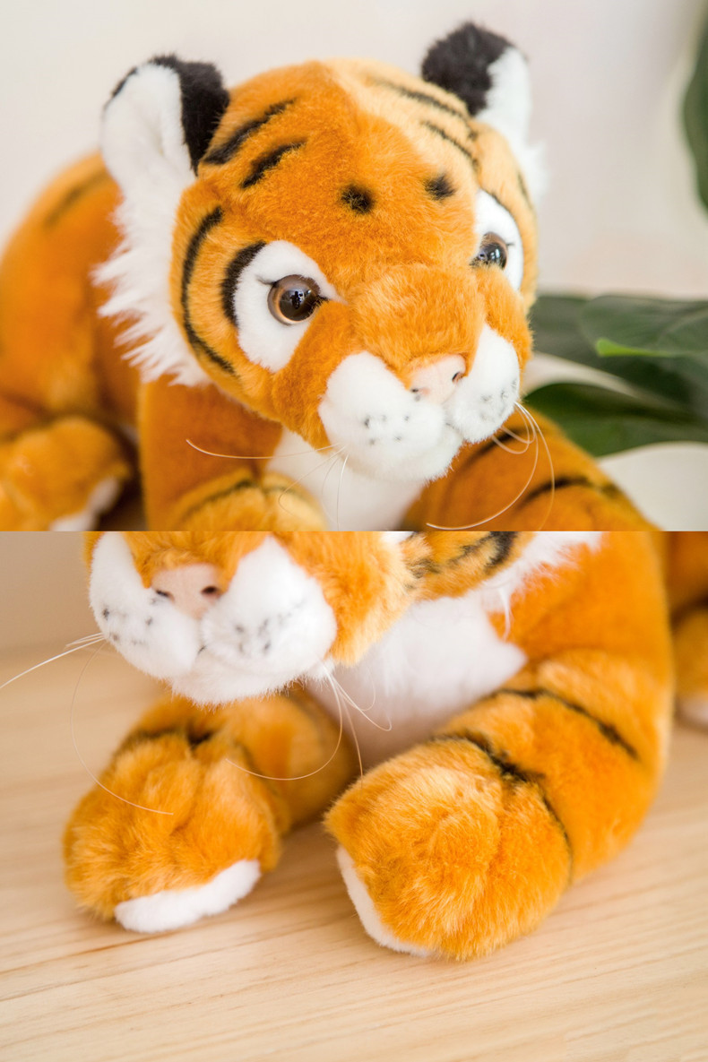 仿真小号老虎幼崽公仔迷你布娃娃玩偶毛绒玩具男孩子儿童生日礼物