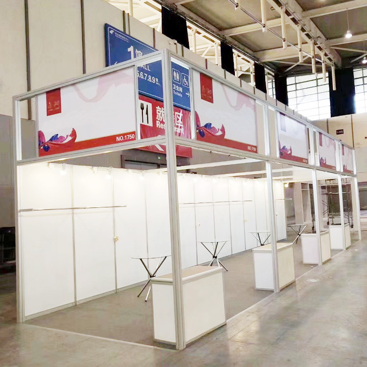 方柱标摊展位 标准展位特装 便携式展位展架 铝合金展览器材