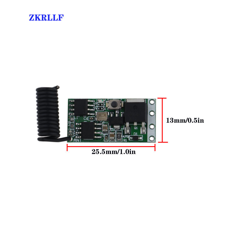Mini Wireless Remote Switch 433mhz Receiver Module Low Power Consumption Dc3.6v/12V/