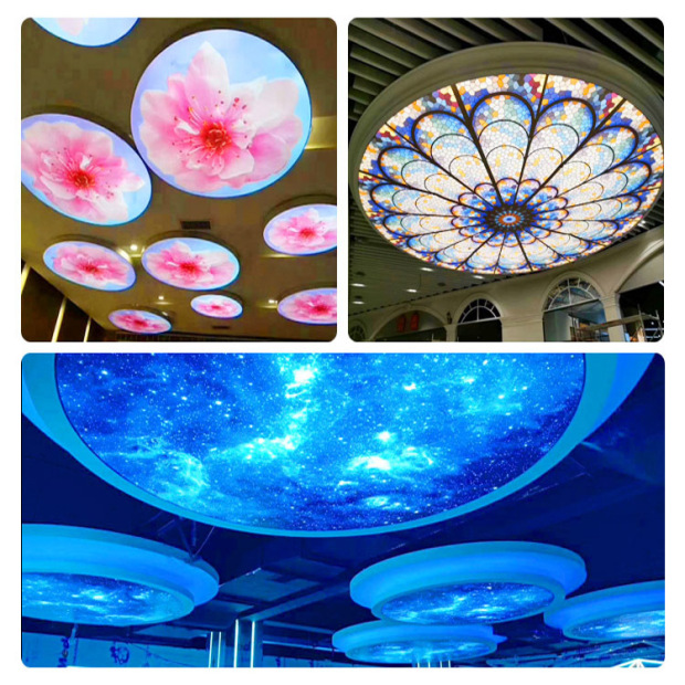 软膜灯箱定制异形卡布灯箱uv高清室内广告牌大型拉布六边圆形月球