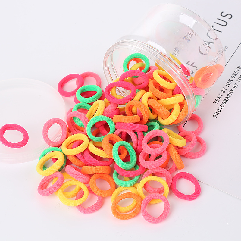 Cross-Border Foreign Trade Small Children's Hair Band Baby Towel Ring Rubber Band Hair Not Wrapped Hair Leather Cover Head Rope Stall