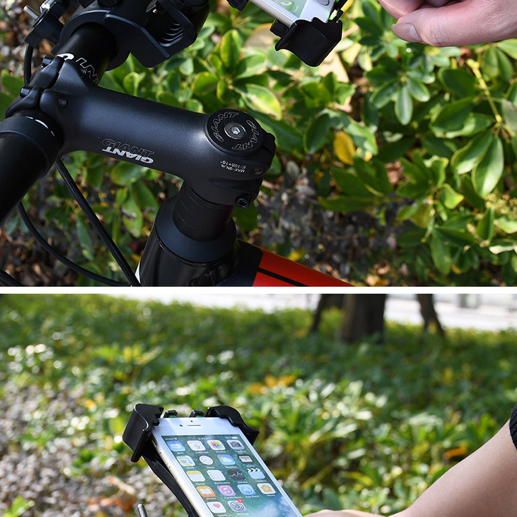 新款原创设计自行车手机支架导航亚马逊单车摩托车带充电厂家直销