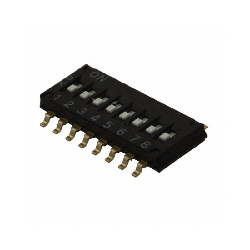 ic型8位dip拨码开关对照图a6hr-8104-p