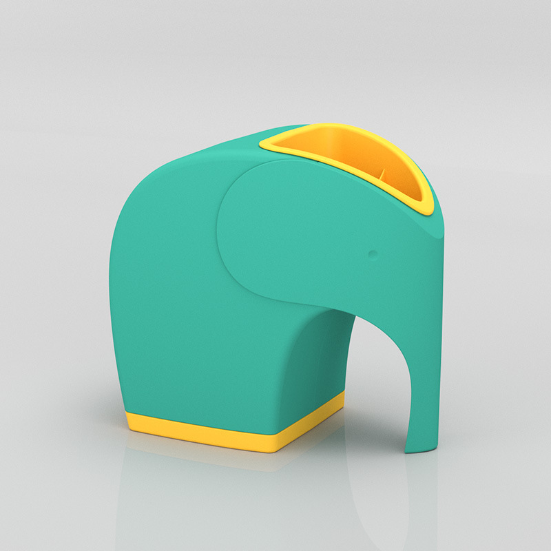 New Creative Morandi Elephant Tissue Box Multifunctional Plastic Tissue Box Desktop Living Room Coffee Table Storage Box