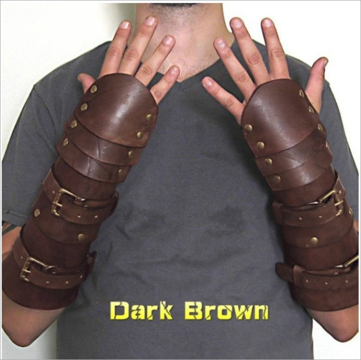 欧洲中世纪武士甲壳pu皮革护腕护具舞台剧表演cos摄影写真道具