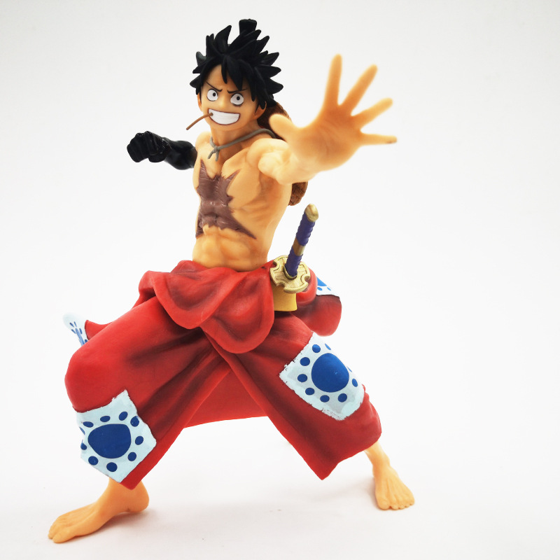 海贼一番赏和服路飞和之国武装色路飞盒装手办模型