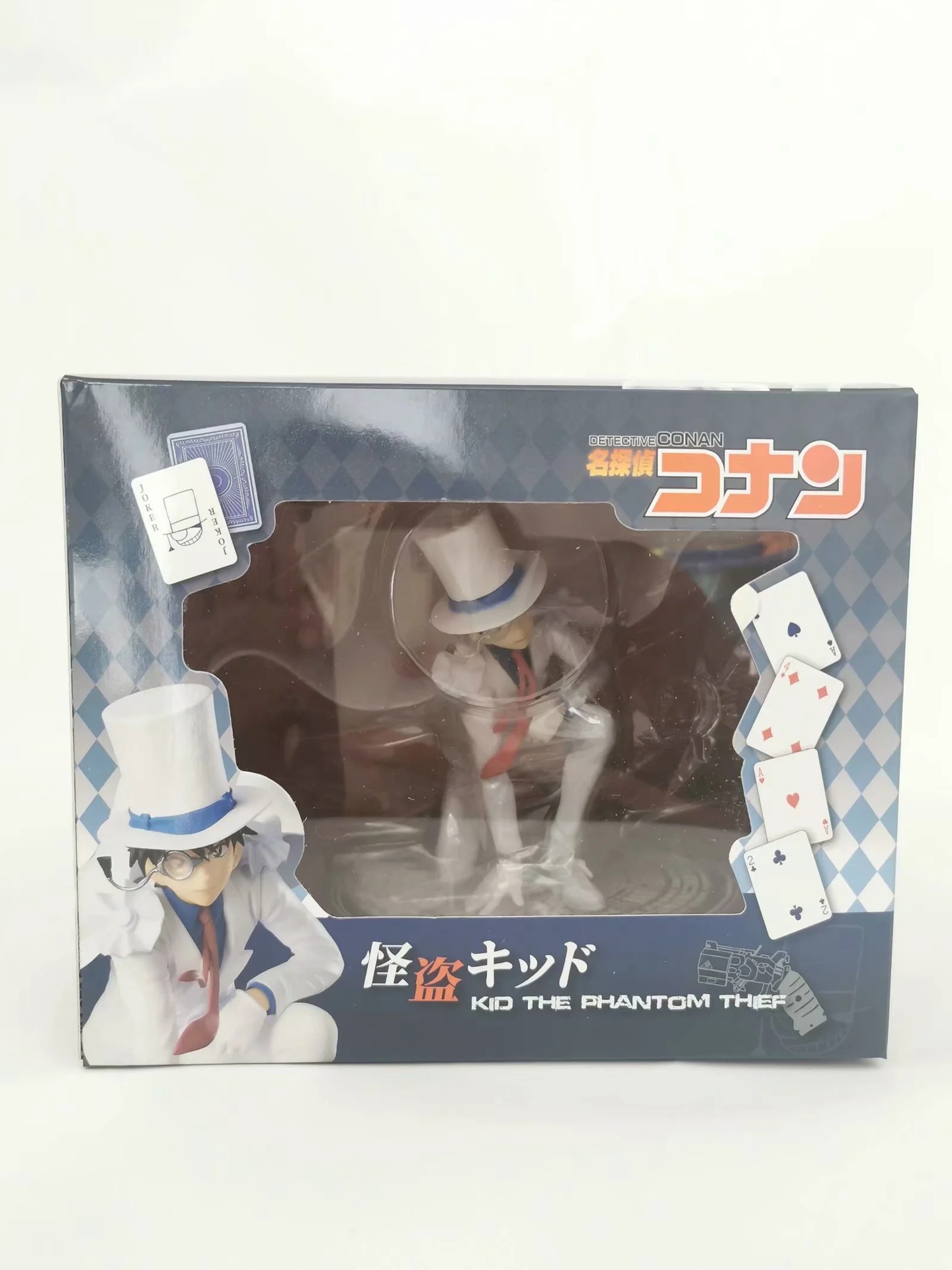 名侦探柯南 怪盗基德 跪姿 白衣礼服 盒装手办公仔摆件模型