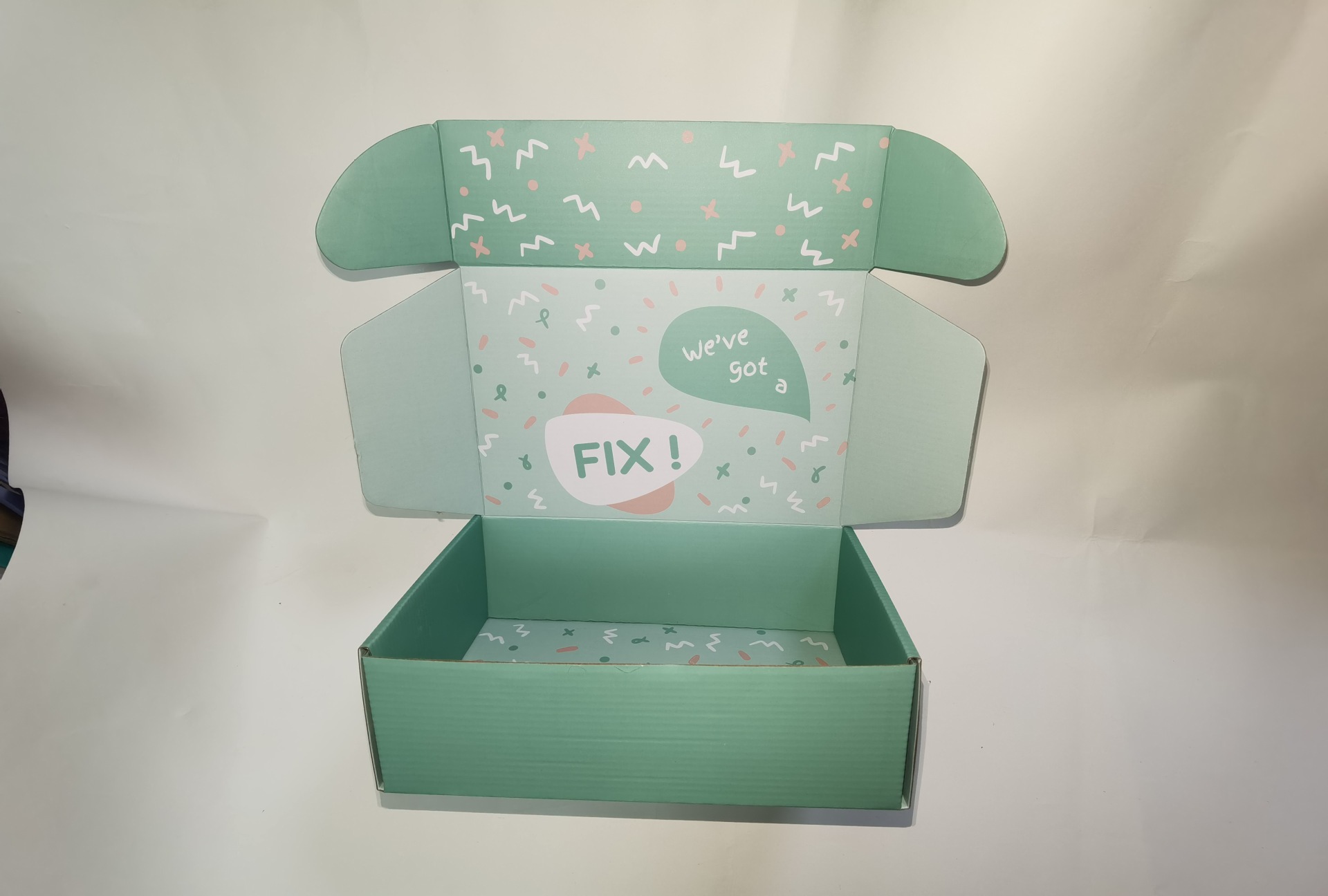 双面彩印包装盒b坑e坑瓦楞纸折叠盒 定制飞机盒 彩箱定制纸盒定做