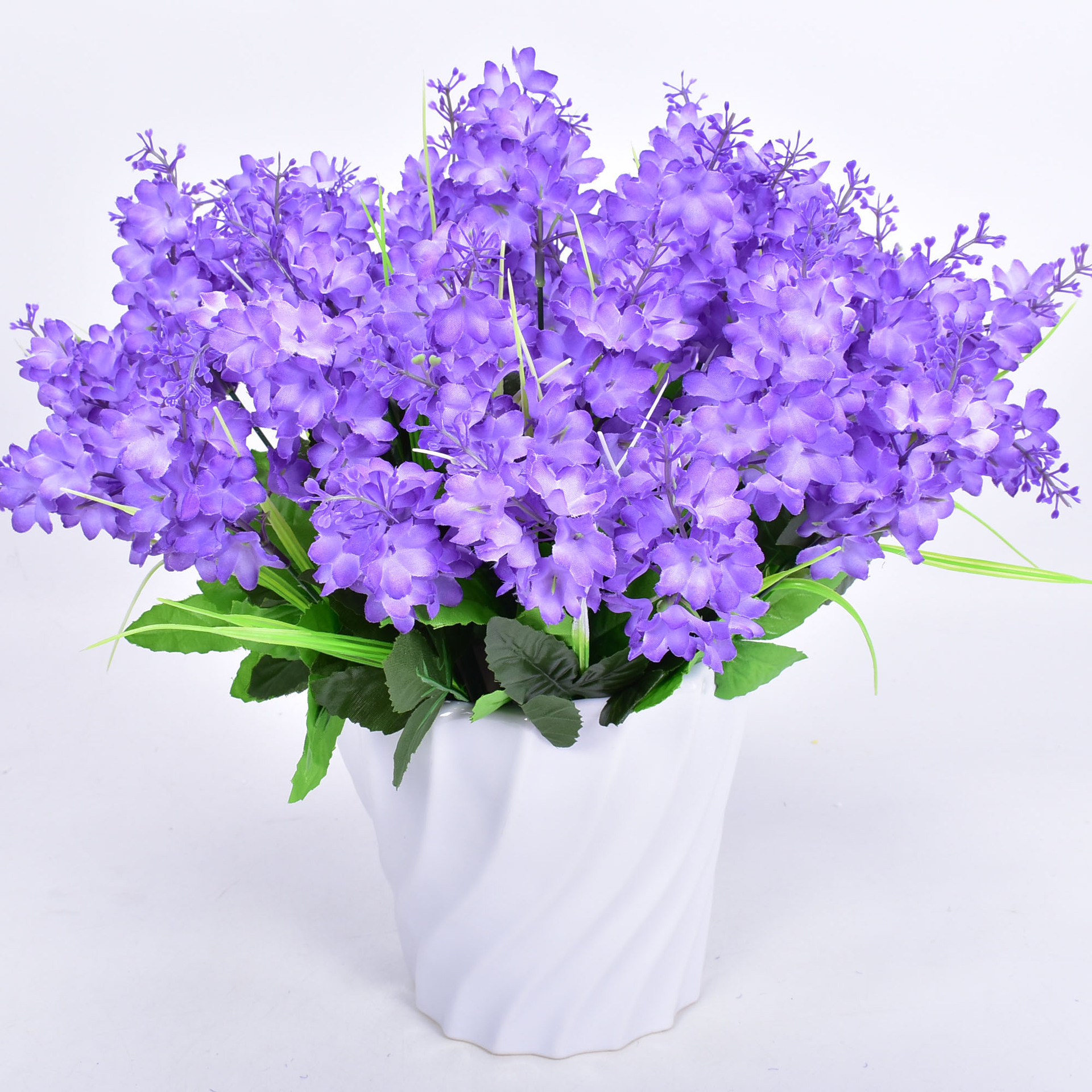 批发仿真花风信子家居拍照道具装饰假花绢花仿真5叉风信子