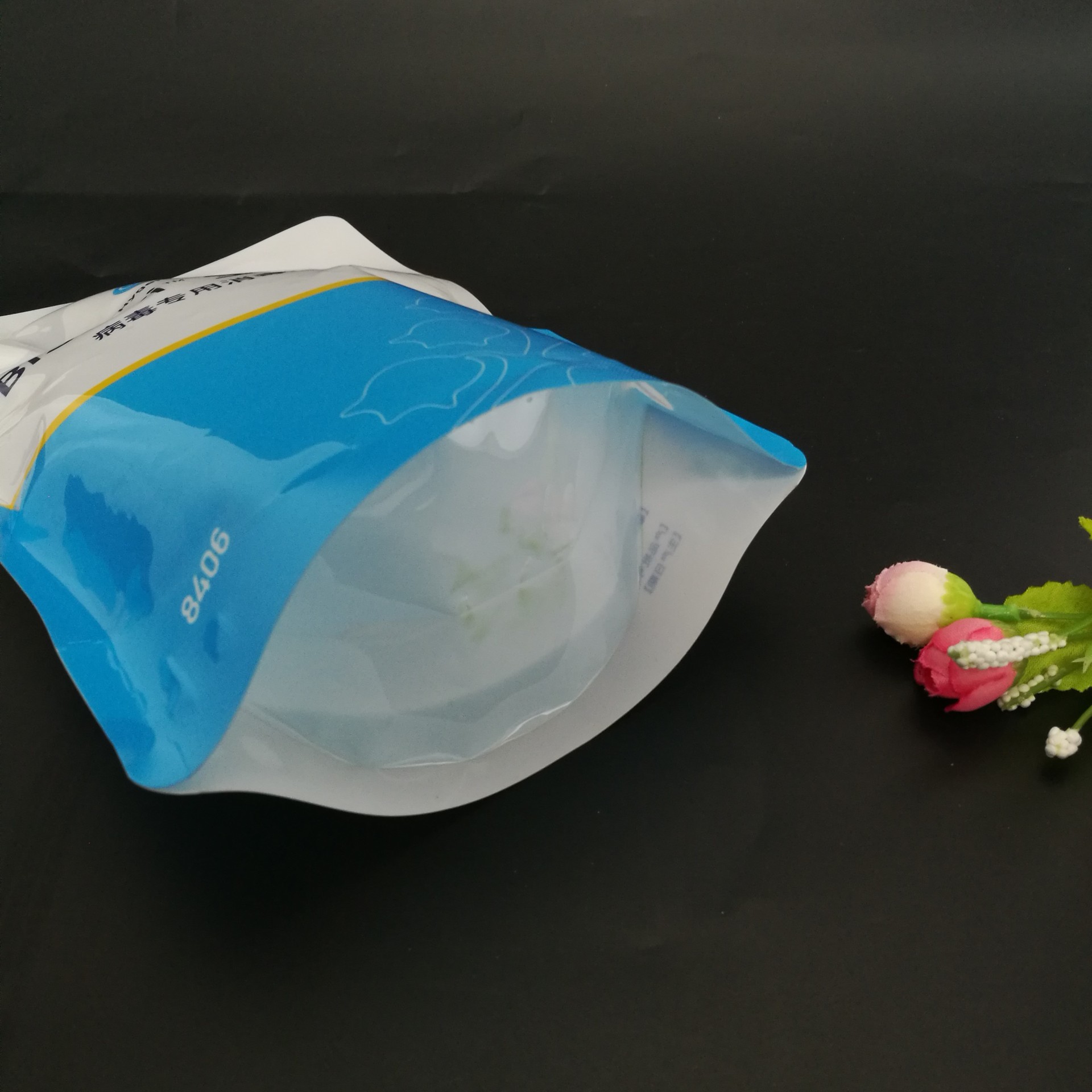 1000ml啫喱型免洗手消毒液包装袋 耐酒精材质 洗手液自立吸嘴袋