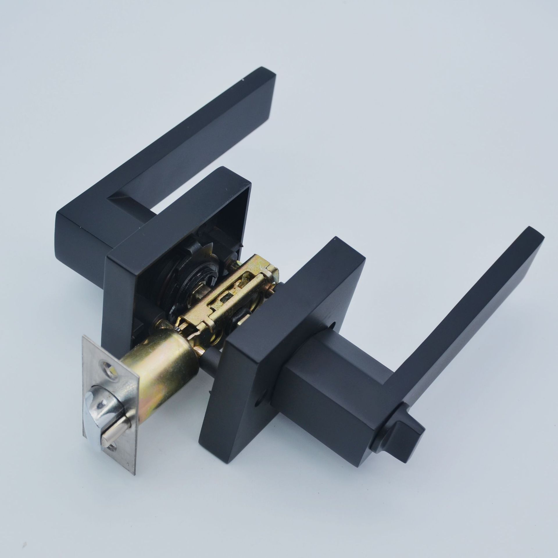 新款美式房间门重型三杆锁锌合金卫生间门执手型球锁铜芯铜匙