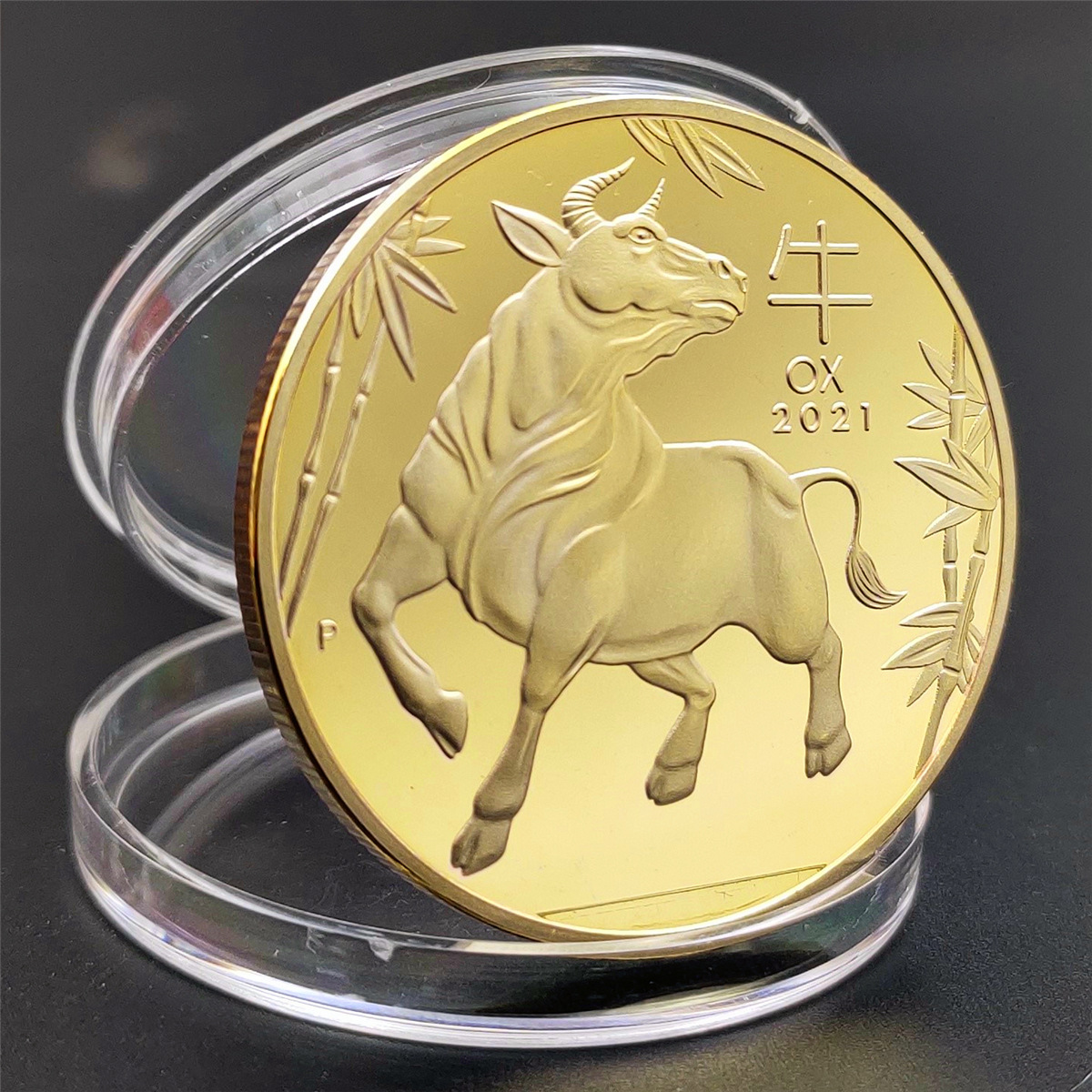 year of ox australia 1oz coin lunar new year外贸币牛年纪念币