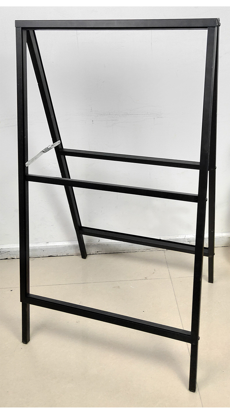 立式手提店门口海报架落地kt板户外防风铁质双面广告牌宣传展示架