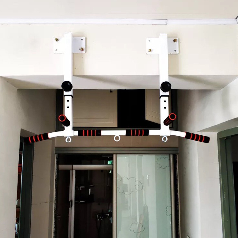 梁上单杠家用墙体墙上室内引体向上器成人健身器材可伸缩家庭吊杠