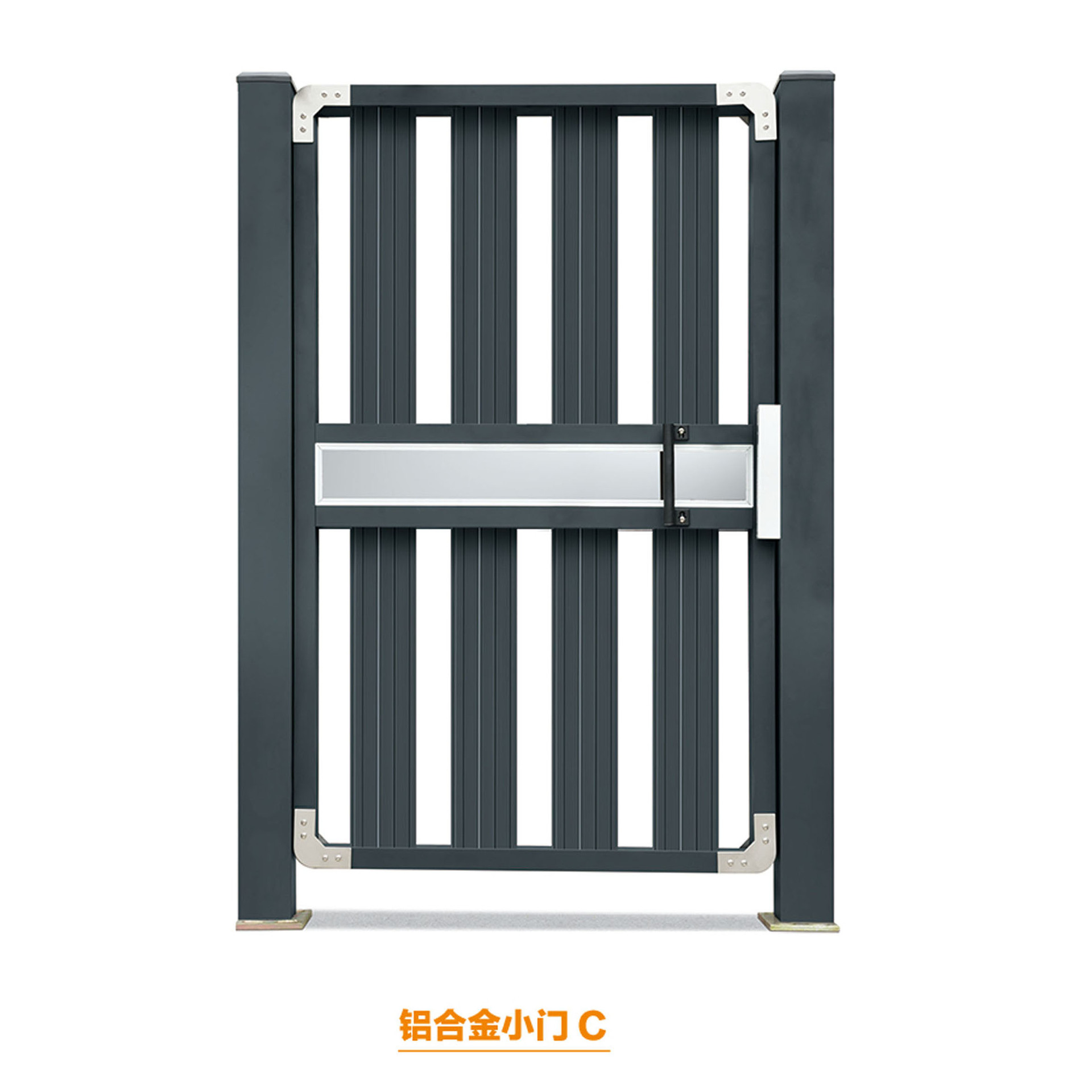 铝合金小门小区门卫电动刷卡遥控庭院防盗人行通道铝合金侧门