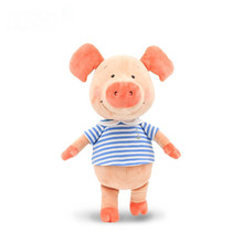 批发大猪公仔毛绒玩具海军衫小猪威比公仔围巾猪猪玩偶娃娃生日女