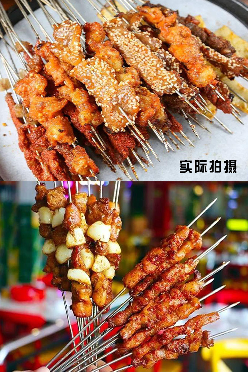 一次性铁签烧烤签子烧烤针穿肉工具批发铁钎铁签外卖打包代替竹签