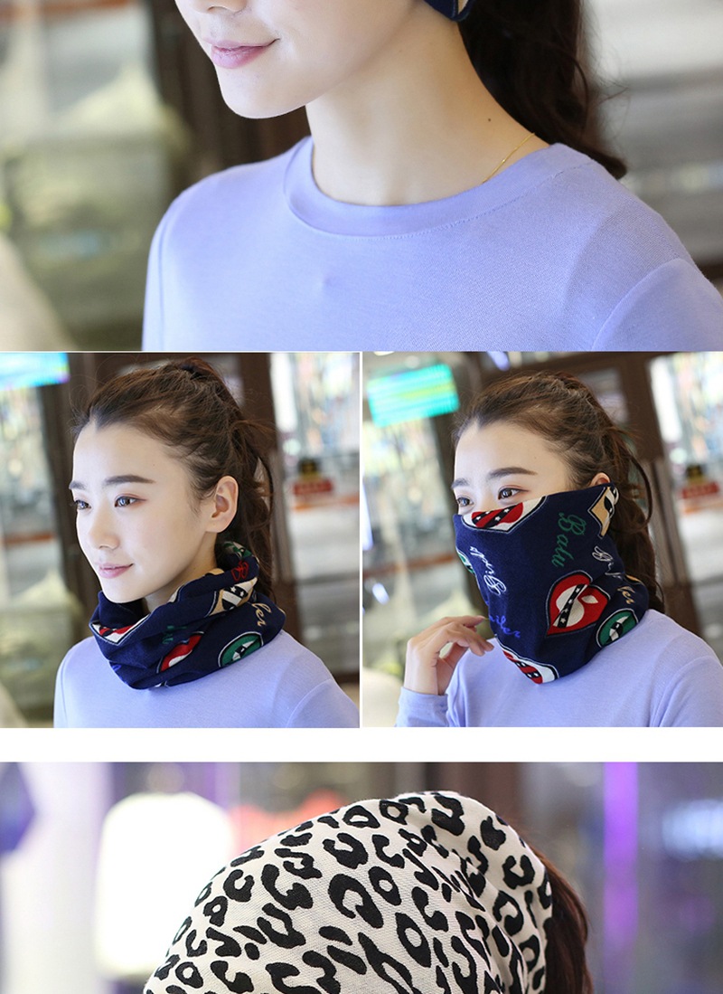 骑行头巾围脖两用多功能套头帽女秋冬百搭针织保暖护耳护颈椎脖套