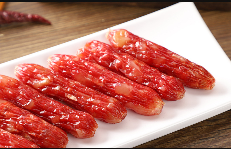 厂家直销珍珠香肠广东腊肠香肠火锅香肠饭堂酒楼商用5kg/箱