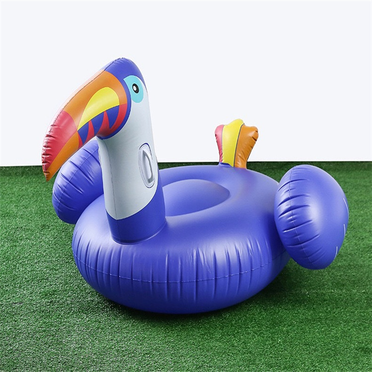 亚马逊充气大嘴鸟浮排pvc充气水上玩具,巨嘴鸟浮床