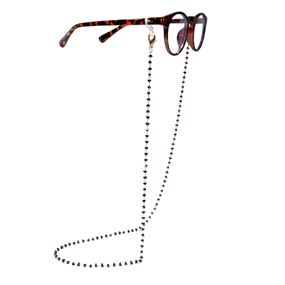 水晶款眼镜链防滑防丢跨境眼镜挂绳太阳镜老花眼镜带 时尚链条