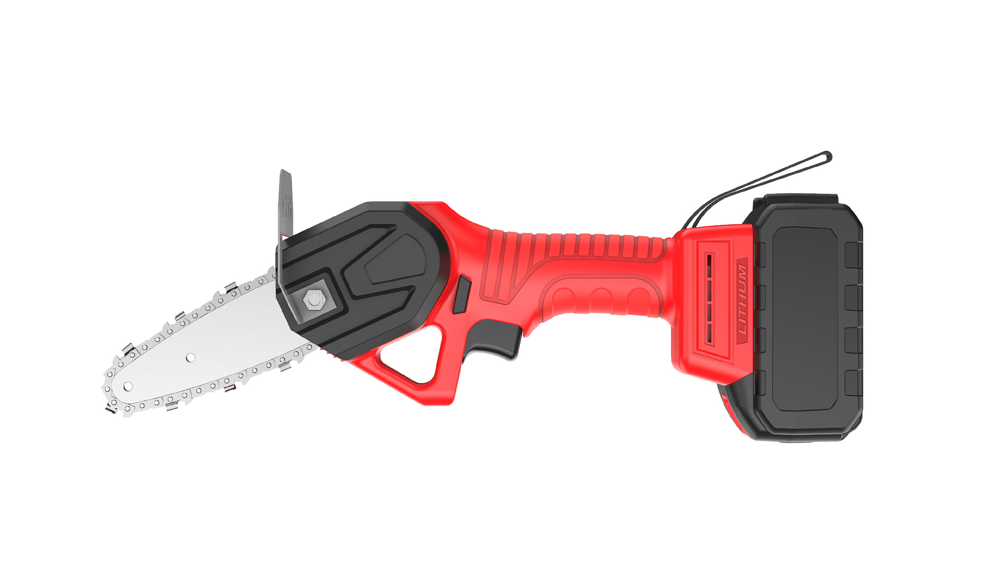 厂家直销4寸迷你锂电电锯 小型伐木锯家用电链锯木工电锯无线便携