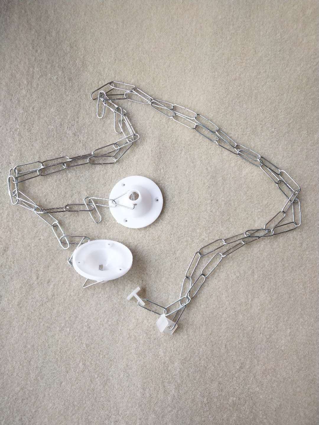 日光灯吊链吸顶盘链条t8/5一体化灯饰配件diy挂链镀锌灯支架配件