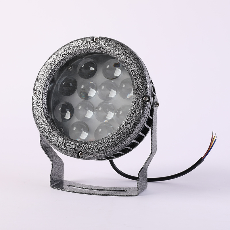 一束光投光灯led聚光射灯圆形户外防水酒店外墙窄光束投光灯