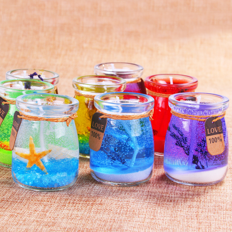 diy果冻蜡烛原料海洋系列水晶蜡烛diy透明果冻蜡