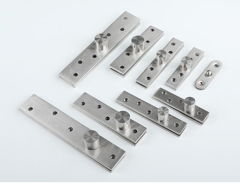 不锈钢旋转门中轴隐形门上下天地合页暗藏360度房门偏心转轴